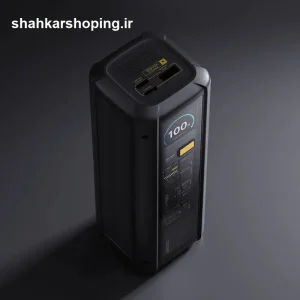 نمای درگاه‌های USB-C و USB-A و نمایشگر دیجیتال پاوربانک شیائومی P03MI